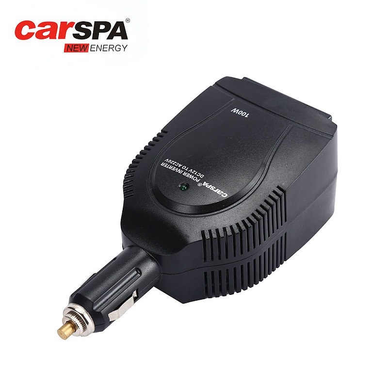 CAR1001-100W Mini Car Cigarette Modified Sine Wave Power Adapter Inverter With 5V2.1A USB