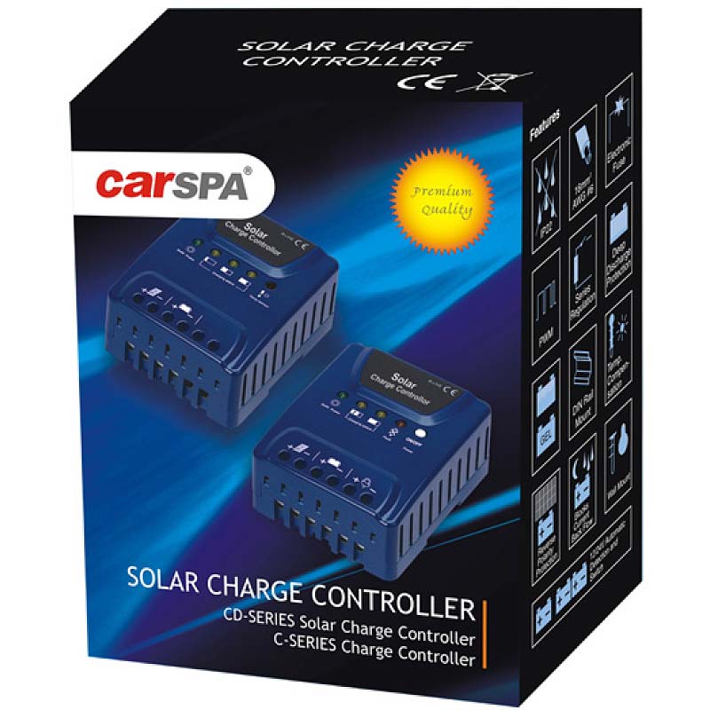 CD12/24-30-30A 12/24V Auto Detection Carspa PWM Solar Charge Controller